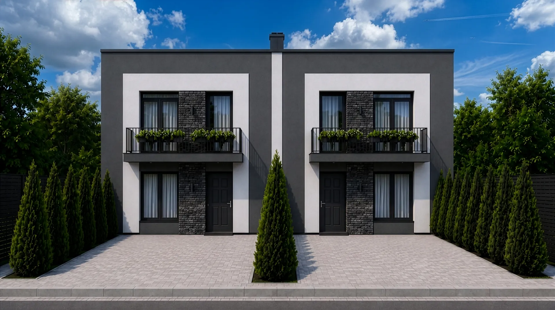 Фасад дуплекса Shepit House