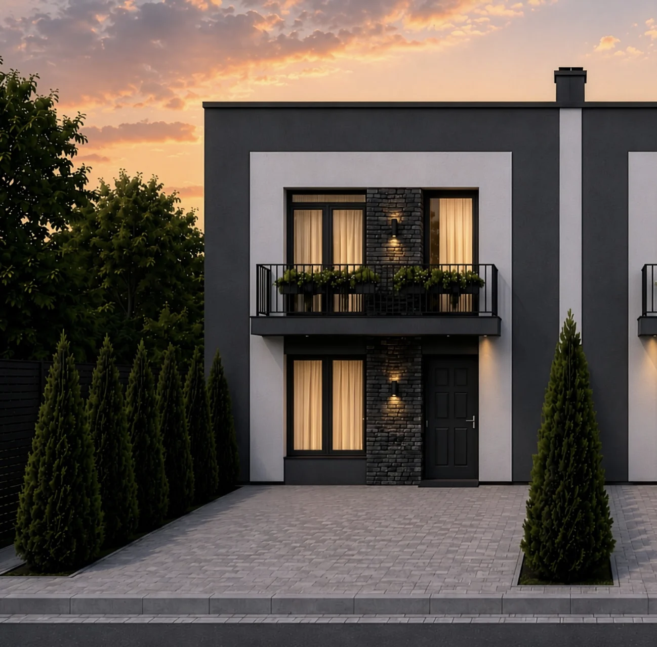 Фасад дуплекса Shepit House
