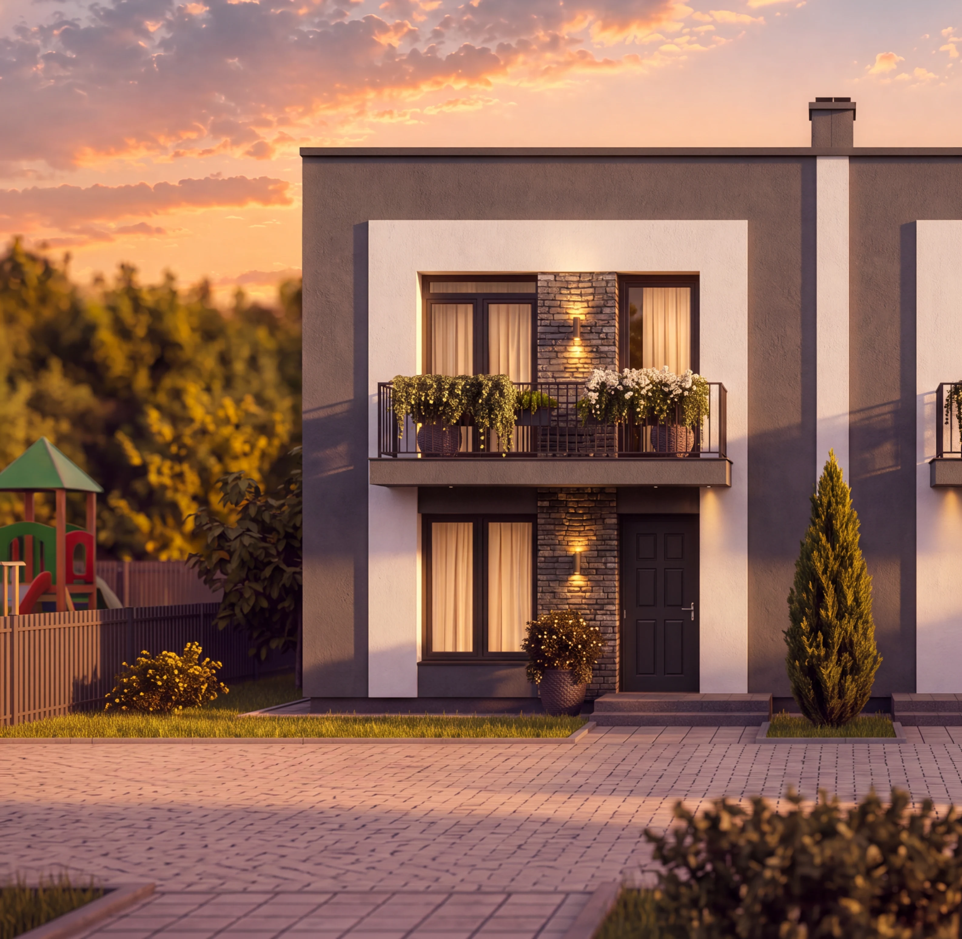 Фасад дуплексу SHEPIT HOUSE