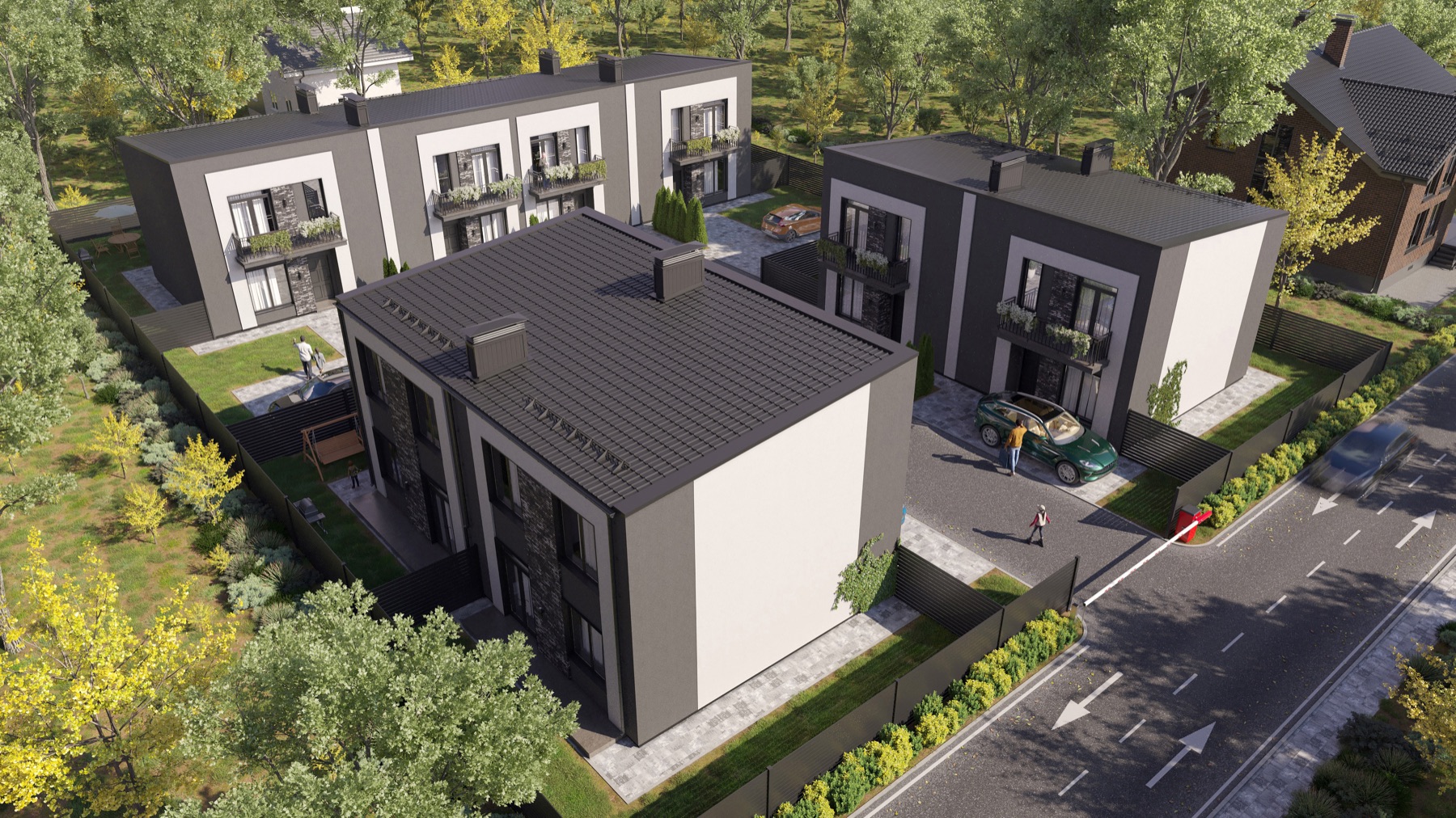 Заливка фундаменту таунхауса Shepit House — етап будівництва