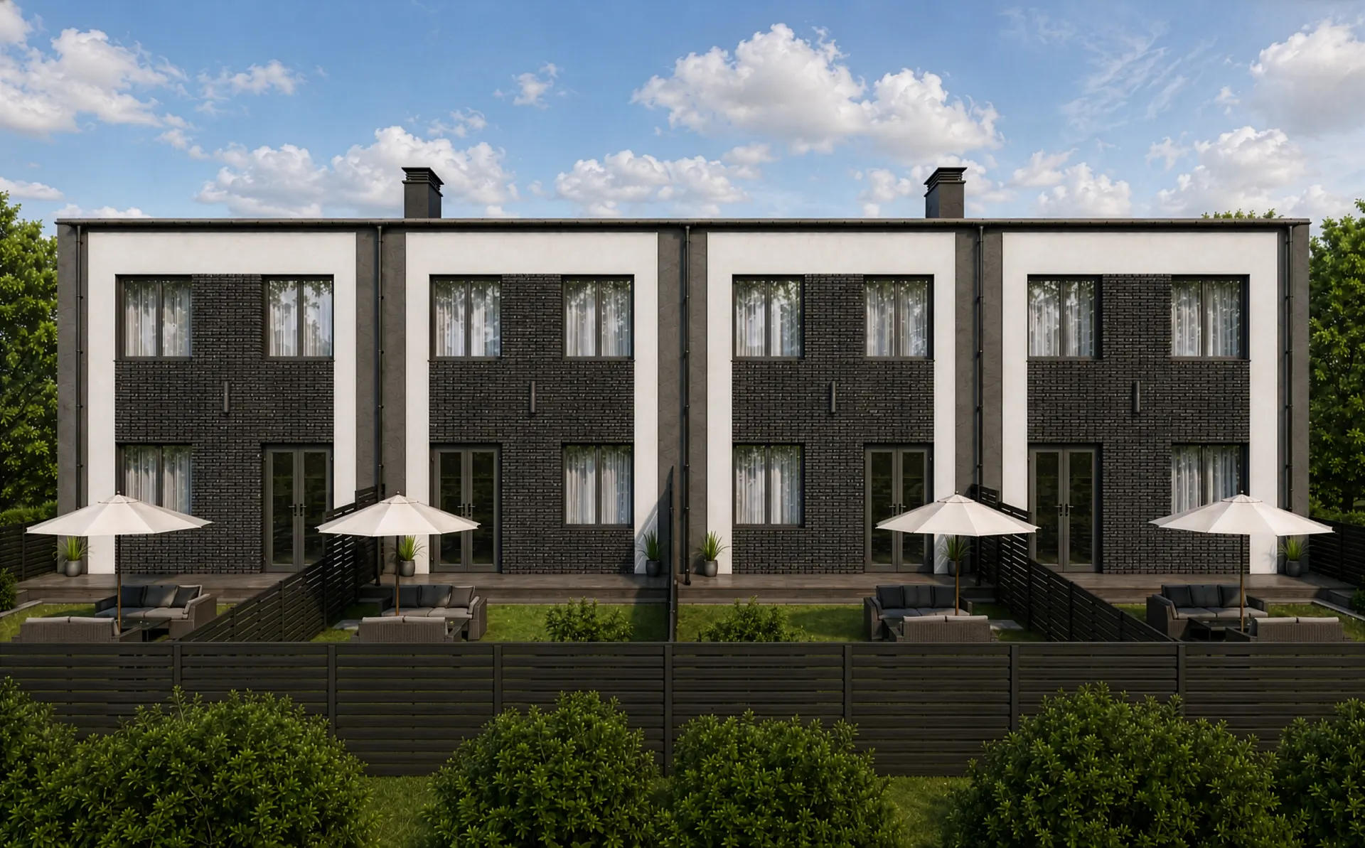 Задній двір таунхауса SHEPIT HOUSE