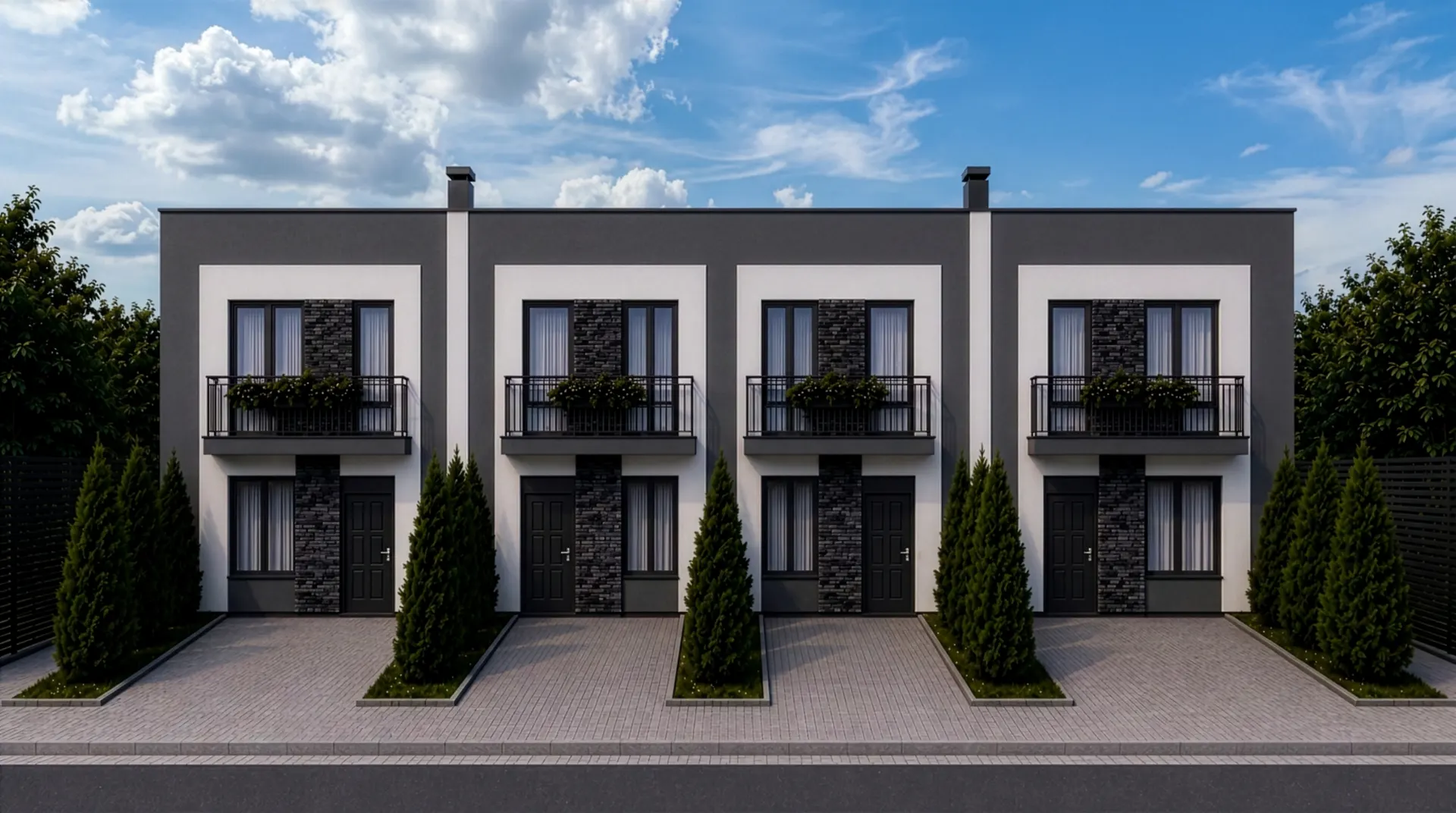 Фасад таунхауса Shepit House